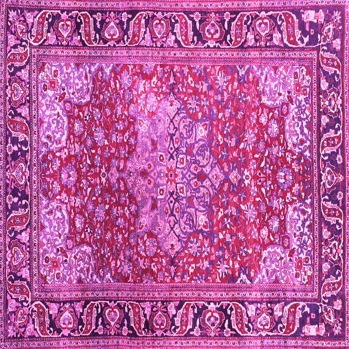 Square Medallion Pink Traditional Rug, tr23pnk