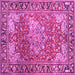 Square Medallion Pink Traditional Rug, tr23pnk