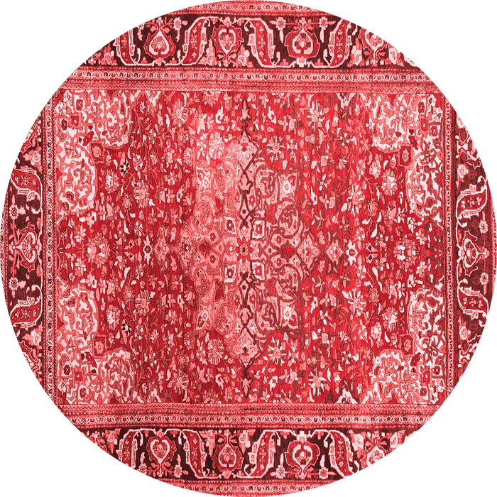 Medallion Red Traditional Rug, tr23red