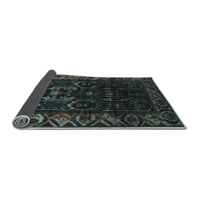 Sideview of Persian Light Blue Traditional Rug, tr2400lblu