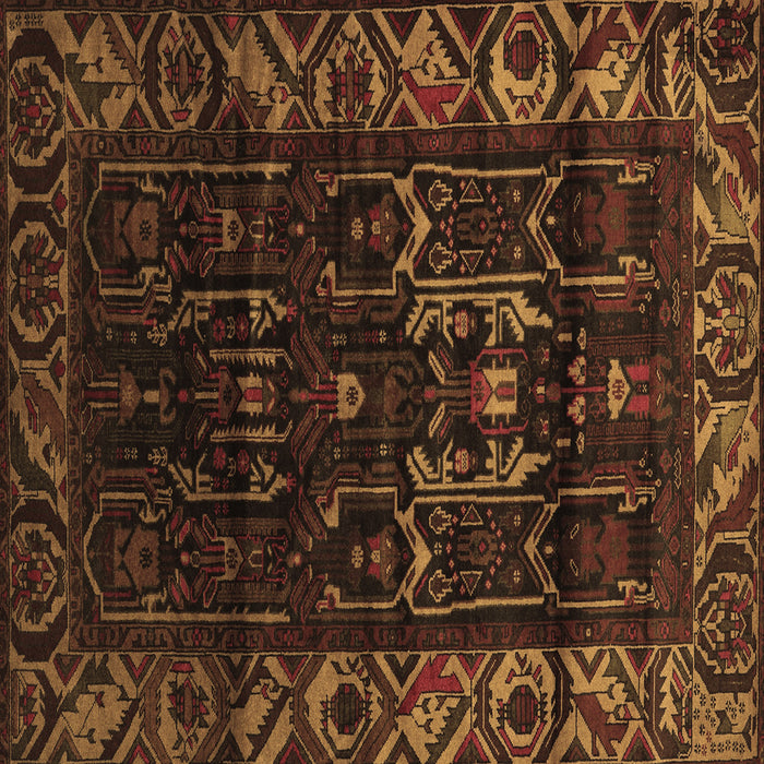 Square Persian Brown Traditional Rug, tr2400brn