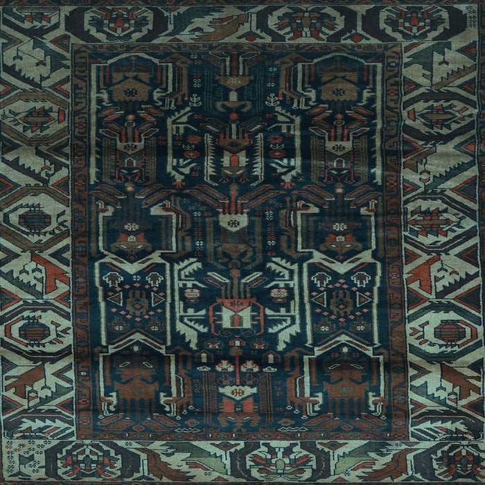 Square Persian Light Blue Traditional Rug, tr2400lblu