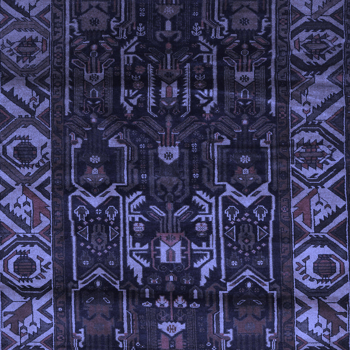 Machine Washable Persian Blue Traditional Rug, wshtr2400blu