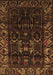 Machine Washable Persian Brown Traditional Rug, wshtr2400brn