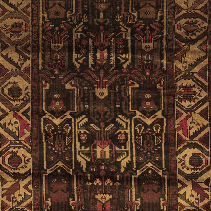 Machine Washable Persian Brown Traditional Rug, wshtr2400brn