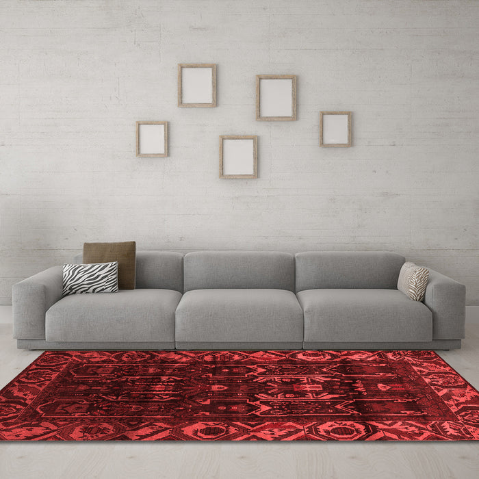 Traditional Red Washable Rugs