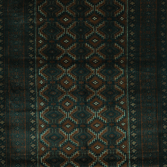 Machine Washable Southwestern Turquoise Country Area Rugs, wshtr2401turq
