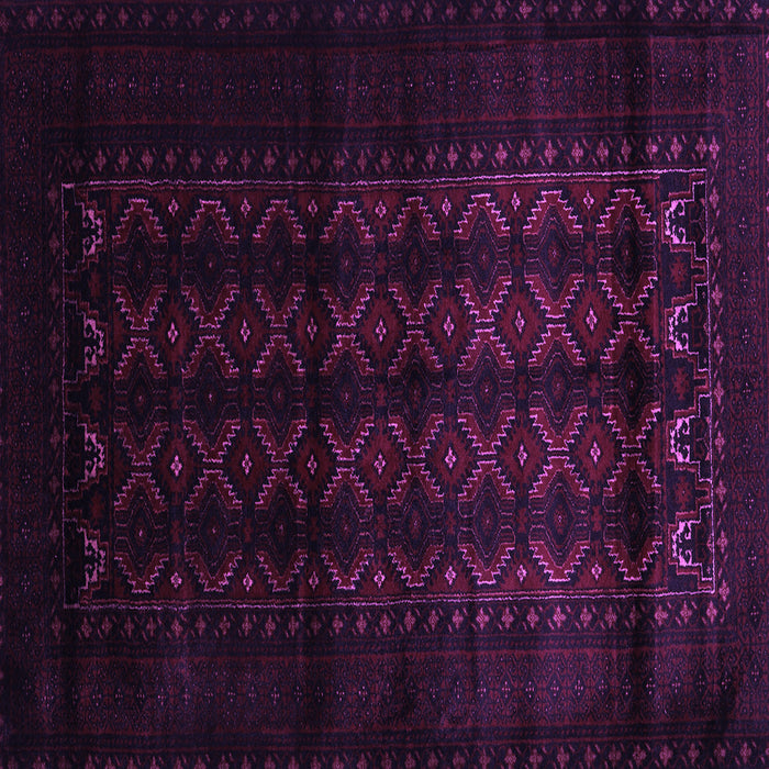 Square Machine Washable Southwestern Purple Country Area Rugs, wshtr2401pur
