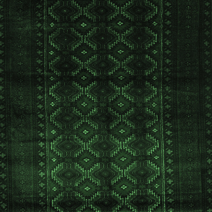 Machine Washable Southwestern Emerald Green Country Area Rugs, wshtr2401emgrn