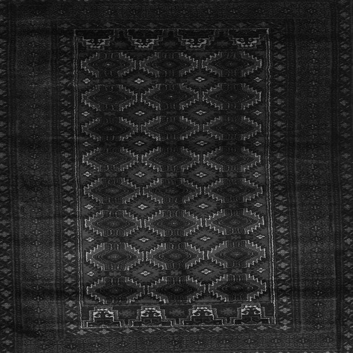 Round Machine Washable Southwestern Gray Country Rug, wshtr2401gry