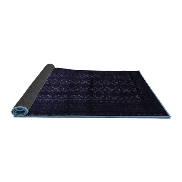 Sideview of Southwestern Blue Country Rug, tr2401blu