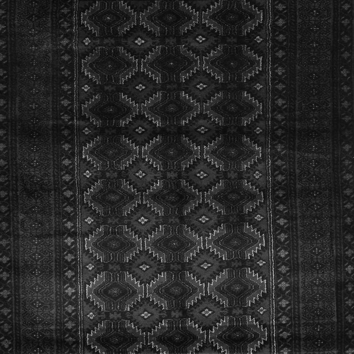 Serging Thickness of Machine Washable Southwestern Gray Country Rug, wshtr2401gry