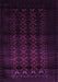 Machine Washable Southwestern Purple Country Area Rugs, wshtr2401pur