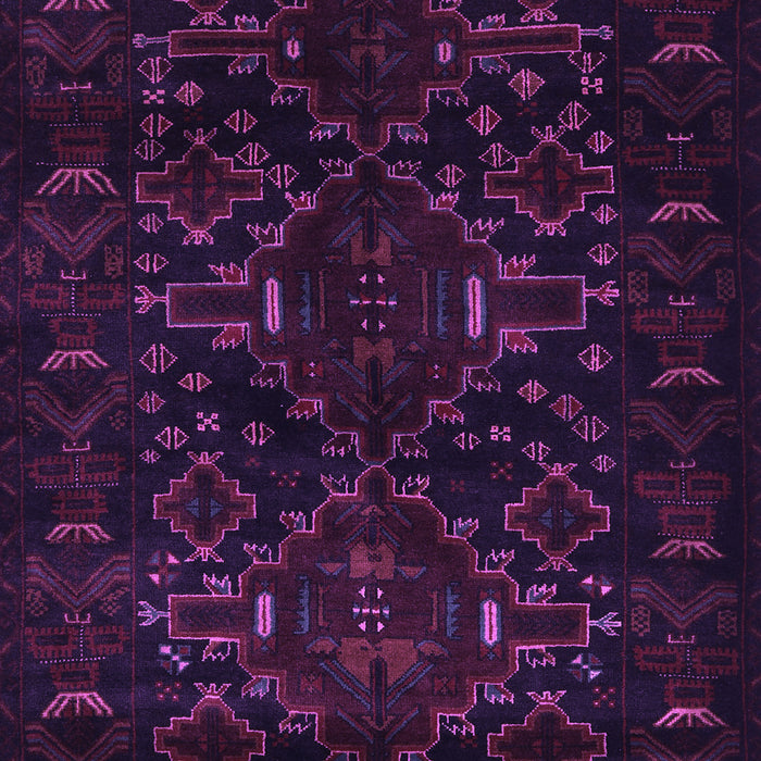 Machine Washable Persian Purple Traditional Area Rugs, wshtr2402pur