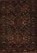 Machine Washable Persian Brown Traditional Rug, wshtr2402brn