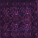 Square Machine Washable Persian Purple Traditional Area Rugs, wshtr2402pur