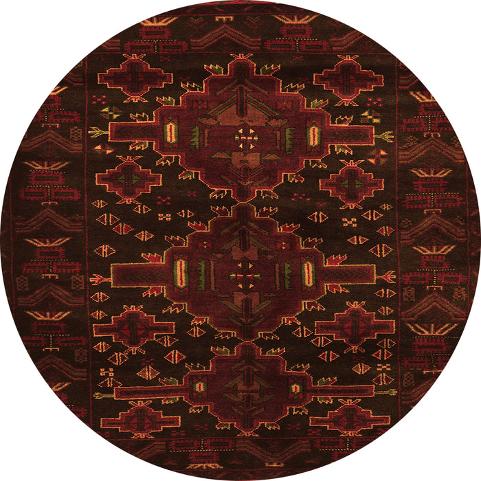 Square Persian Orange Traditional Rug, tr2402org