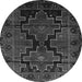 Square Persian Gray Traditional Rug, tr2403gry