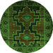 Machine Washable Persian Green Traditional Area Rugs, wshtr2403grn