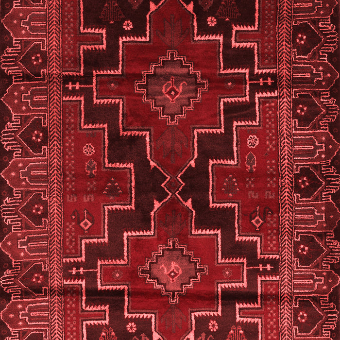 Machine Washable Persian Red Traditional Rug, wshtr2403red
