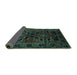 Sideview of Persian Turquoise Traditional Rug, tr2403turq