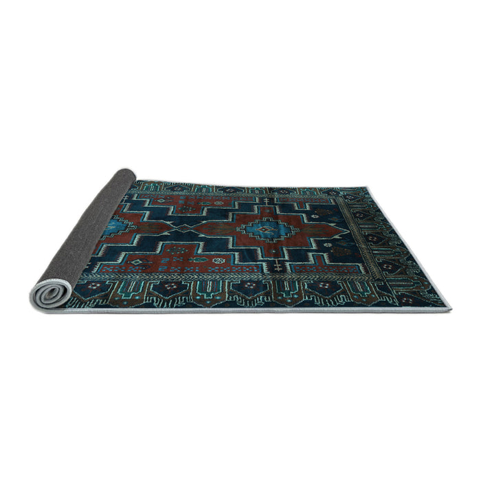 Sideview of Persian Light Blue Traditional Rug, tr2403lblu