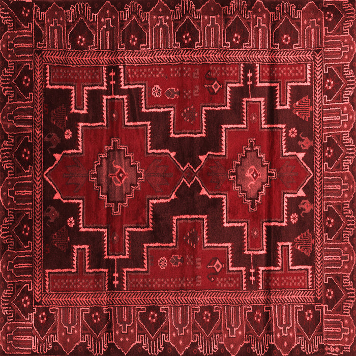 Machine Washable Persian Red Traditional Rug, wshtr2403red