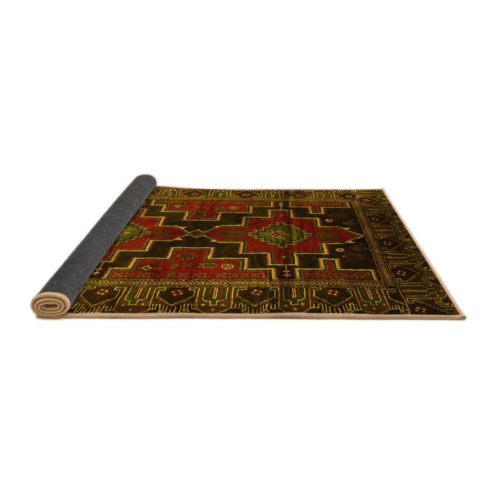 Sideview of Persian Yellow Traditional Rug, tr2403yw