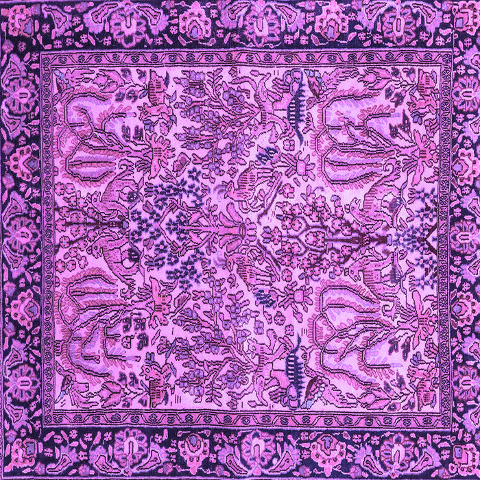 Square Persian Purple Traditional Rug, tr2404pur