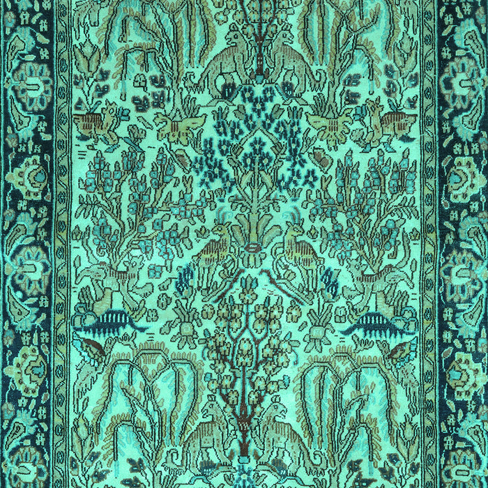 Persian Turquoise Traditional Rug, tr2404turq
