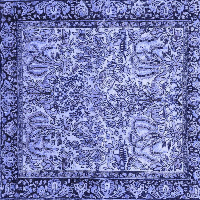 Square Persian Blue Traditional Rug, tr2404blu