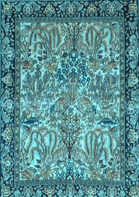 Persian Light Blue Traditional Rug, tr2404lblu