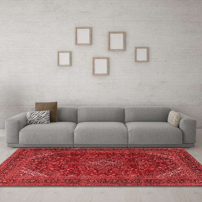 Traditional Red Washable Rugs