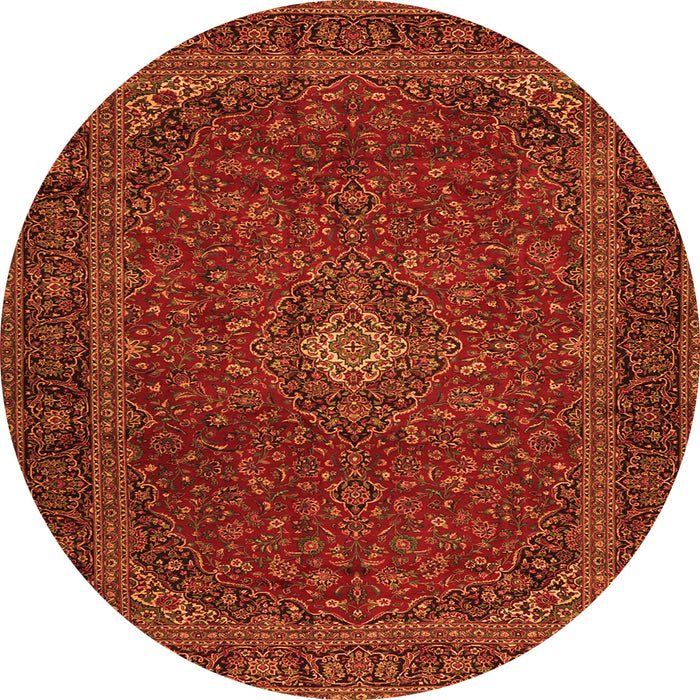 Square Persian Orange Traditional Rug, tr2406org