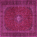 Square Persian Pink Traditional Rug, tr2406pnk
