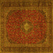 Square Persian Yellow Traditional Rug, tr2406yw
