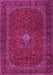 Machine Washable Persian Pink Traditional Rug, wshtr2406pnk