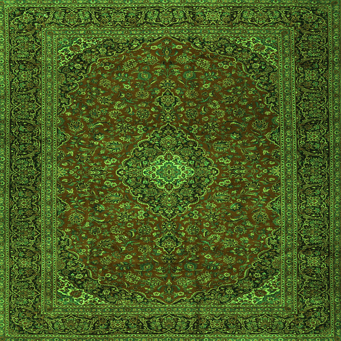 Serging Thickness of Persian Green Traditional Rug, tr2406grn