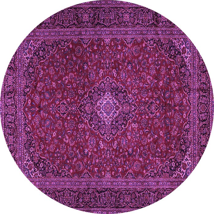 Round Persian Purple Traditional Rug, tr2406pur