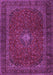 Machine Washable Persian Purple Traditional Area Rugs, wshtr2406pur