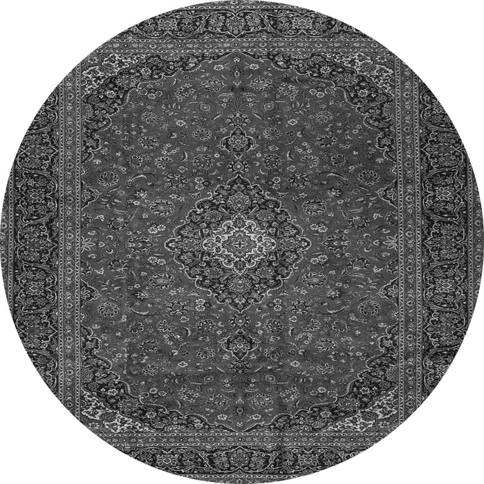 Machine Washable Persian Gray Traditional Rug, wshtr2406gry