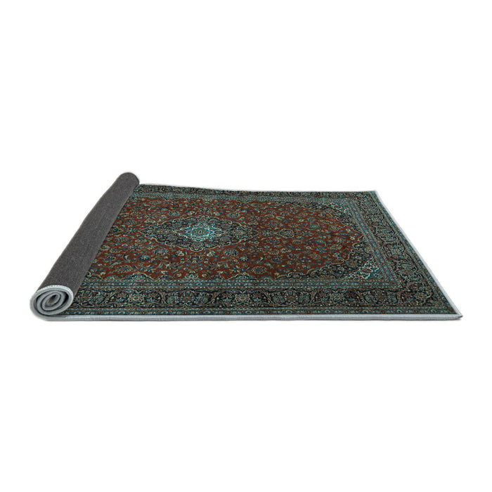 Sideview of Persian Light Blue Traditional Rug, tr2406lblu