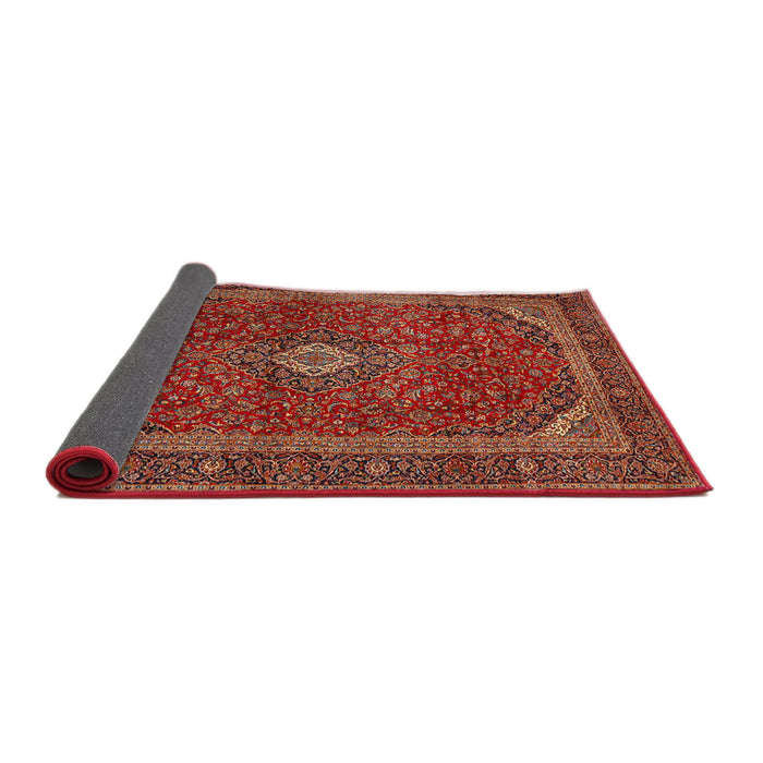 Sideview of Traditional Rust Pink Medallion Rug, tr2407