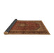 Sideview of Medallion Brown Traditional Rug, tr2407brn