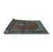 Sideview of Medallion Light Blue Traditional Rug, tr2407lblu