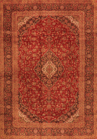 Medallion Orange Traditional Rug, tr2407org