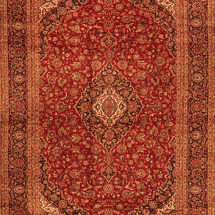 Medallion Orange Traditional Rug, tr2407org