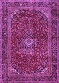 Medallion Purple Traditional Rug, tr2407pur