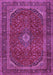 Medallion Purple Traditional Rug, tr2407pur