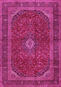 Medallion Pink Traditional Rug, tr2407pnk